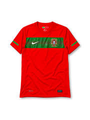 Portugal 2010 home jersey Nike front view red green chest band