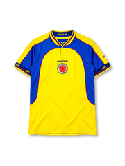 Colombia 2001 home jersey Reebok front view yellow blue panels