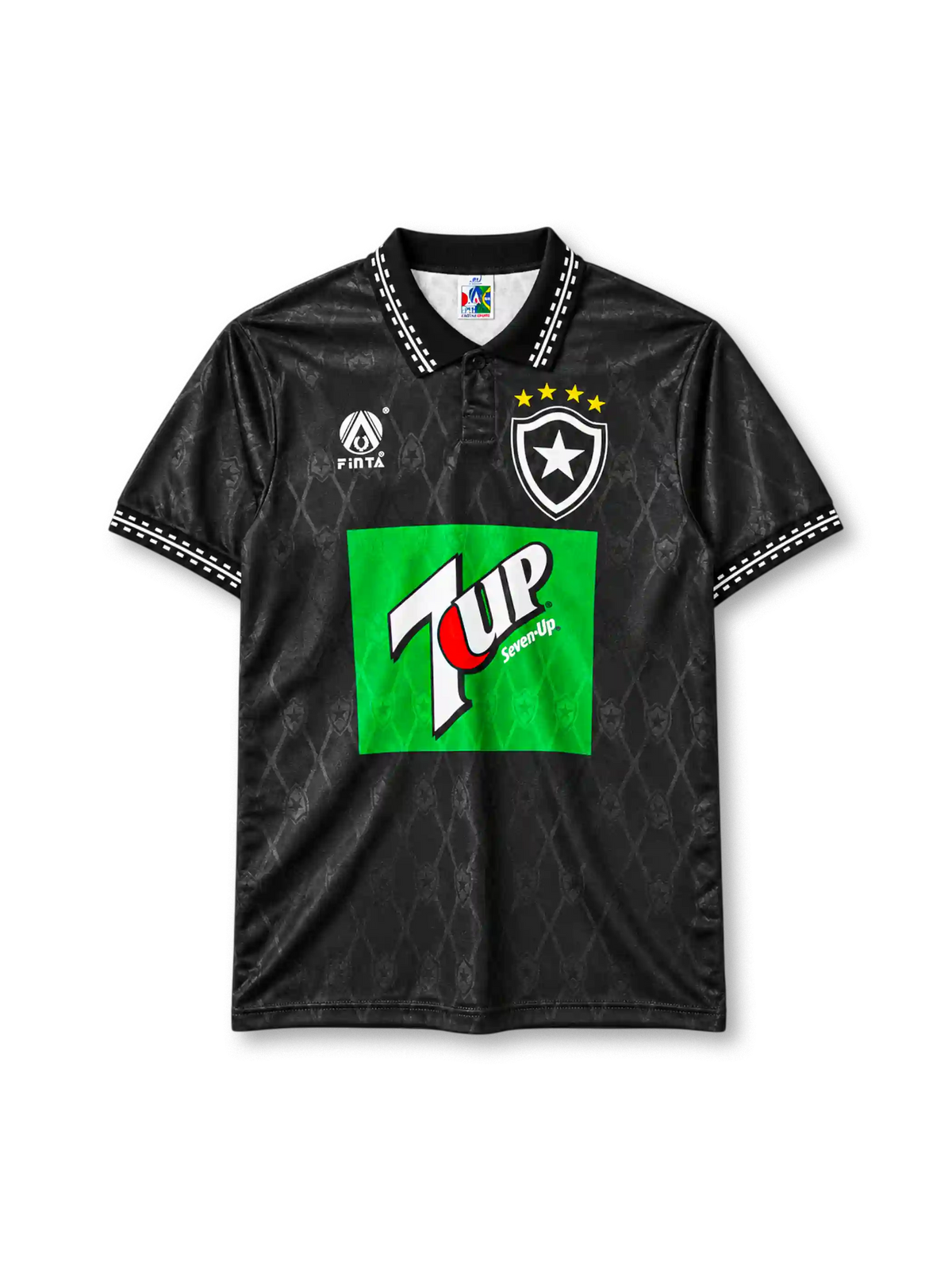 Botafogo 1995-96 away jersey Finta front view black 7up