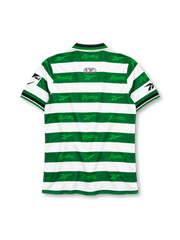 Sporting CP 1999-2000 home jersey Reebok front view green white hoops