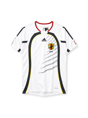 Japan 2006-07 away jersey adidas front view white black yellow panels
