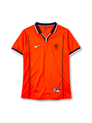 Netherlands 1998 home jersey Nike front view orange black collar
