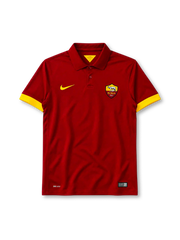 AS Roma 2014-15 home jersey Nike front view maroon yellow trim
