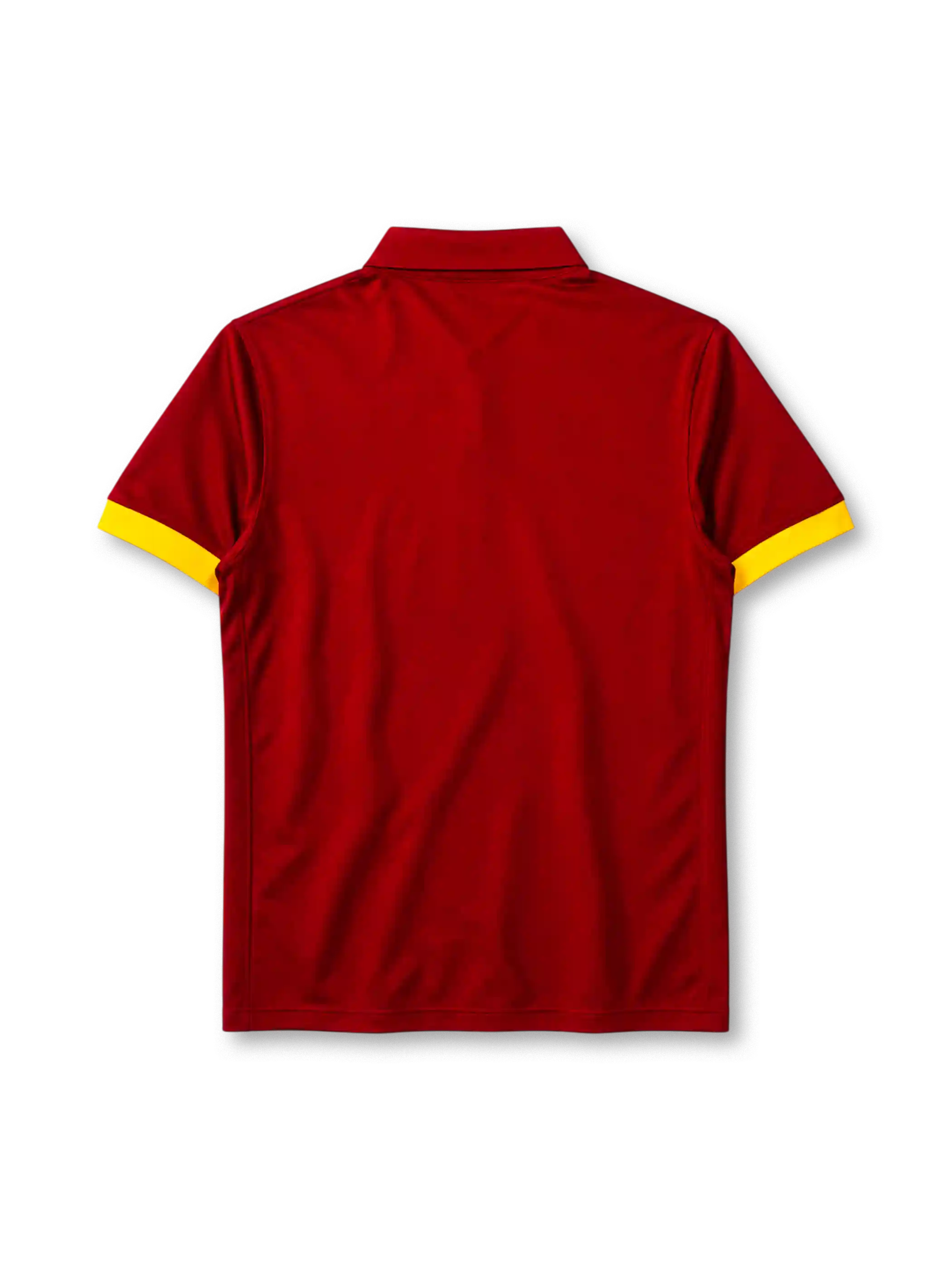 AS Roma 2014-15 home jersey Nike front view maroon yellow trimv
