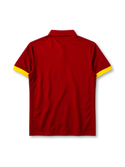 AS Roma 2014-15 home jersey Nike front view maroon yellow trimv