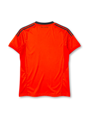 Real Madrid 2013-14 third jersey adidas front view orange black stripes