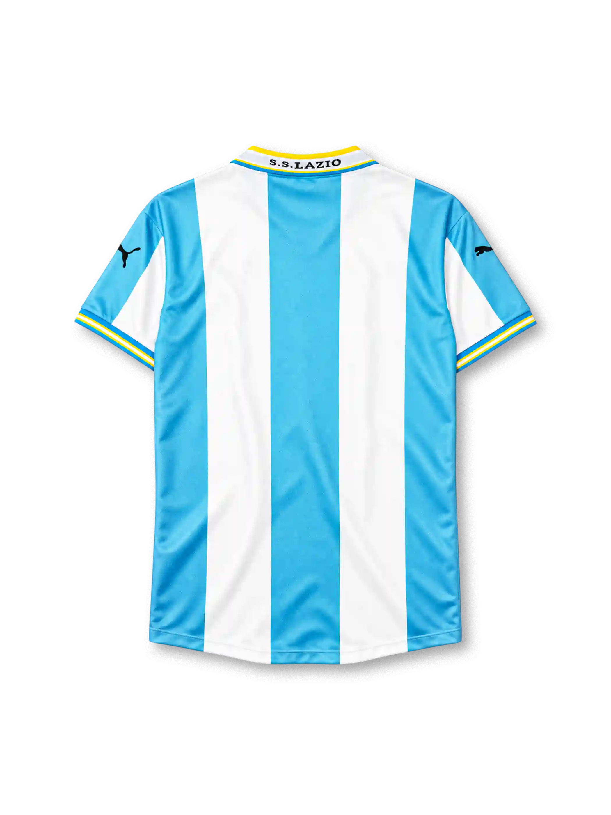 SS Lazio 1999-2000 home jersey Puma front view sky blue white stripes