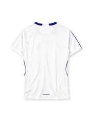 Real Madrid 2007-08 home jersey adidas front view white blue stripes
