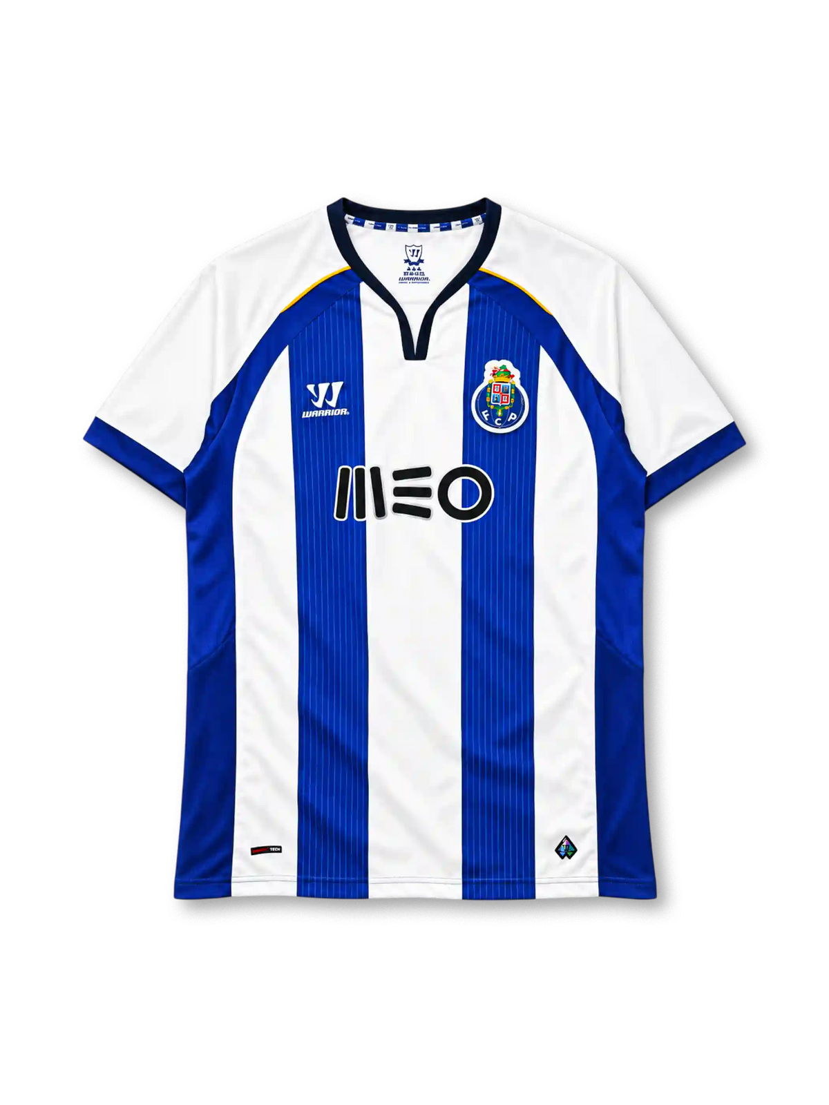 FC Porto 2013-14 home jersey Warrior front view blue white pinstripes