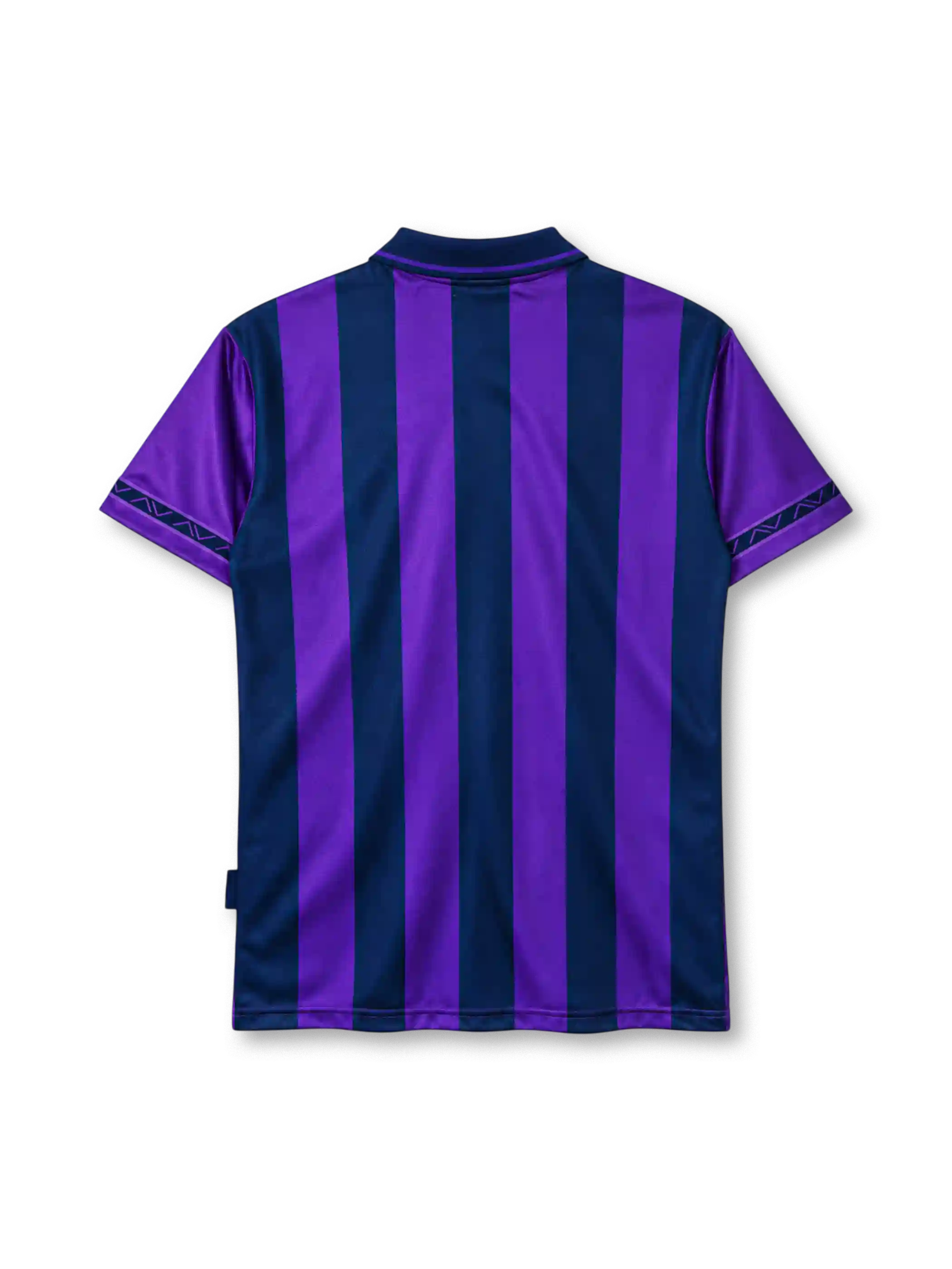 Tottenham Hotspur 1995-97 away jersey Pony front view purple navy stripes
