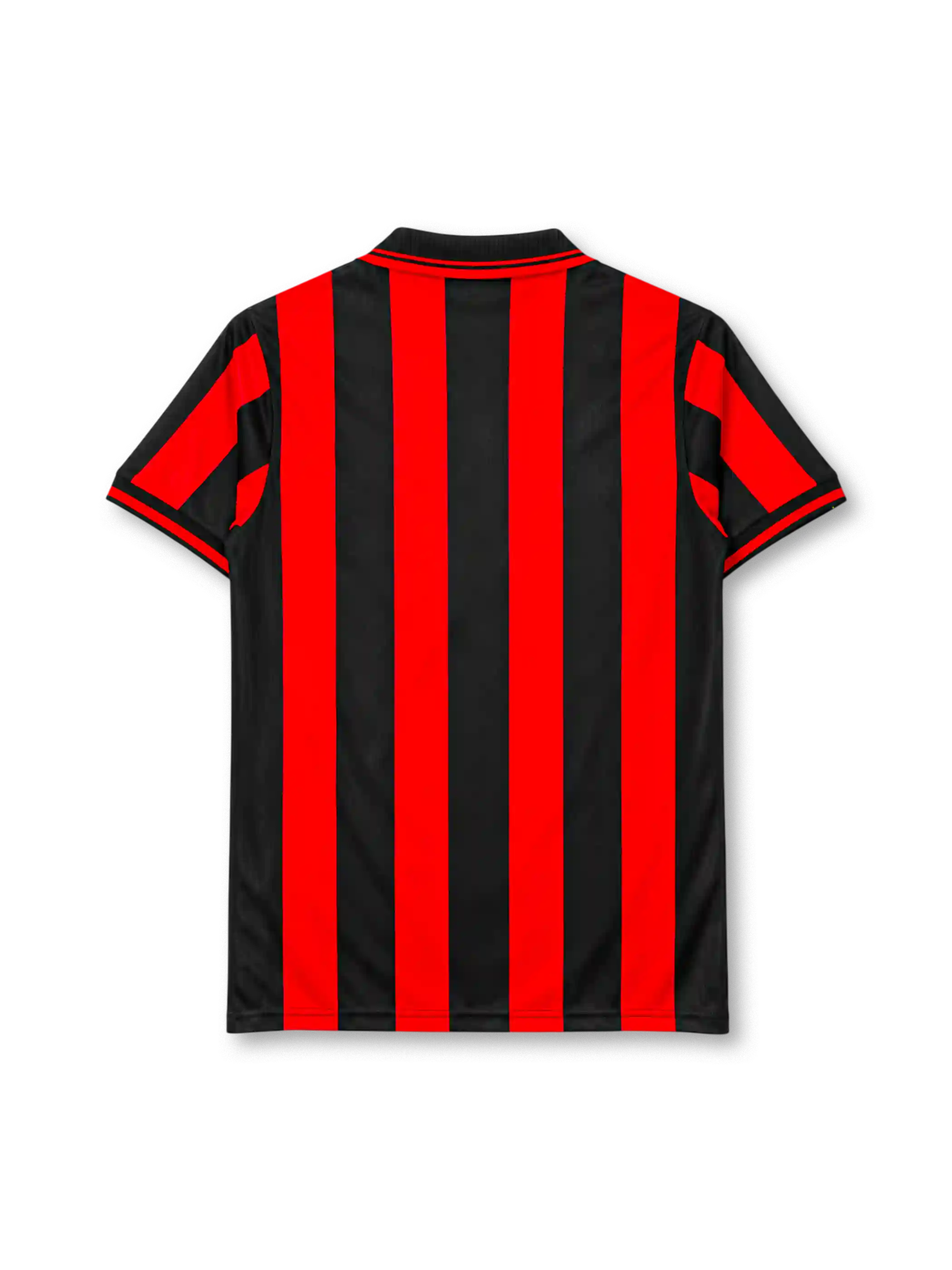 AC Milan 1997-98 home jersey Lotto front view red black stripes