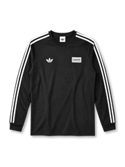 Adidas x Oasis tour sweatshirt in black with three-stripe sleeves and Oasis wordmark patch