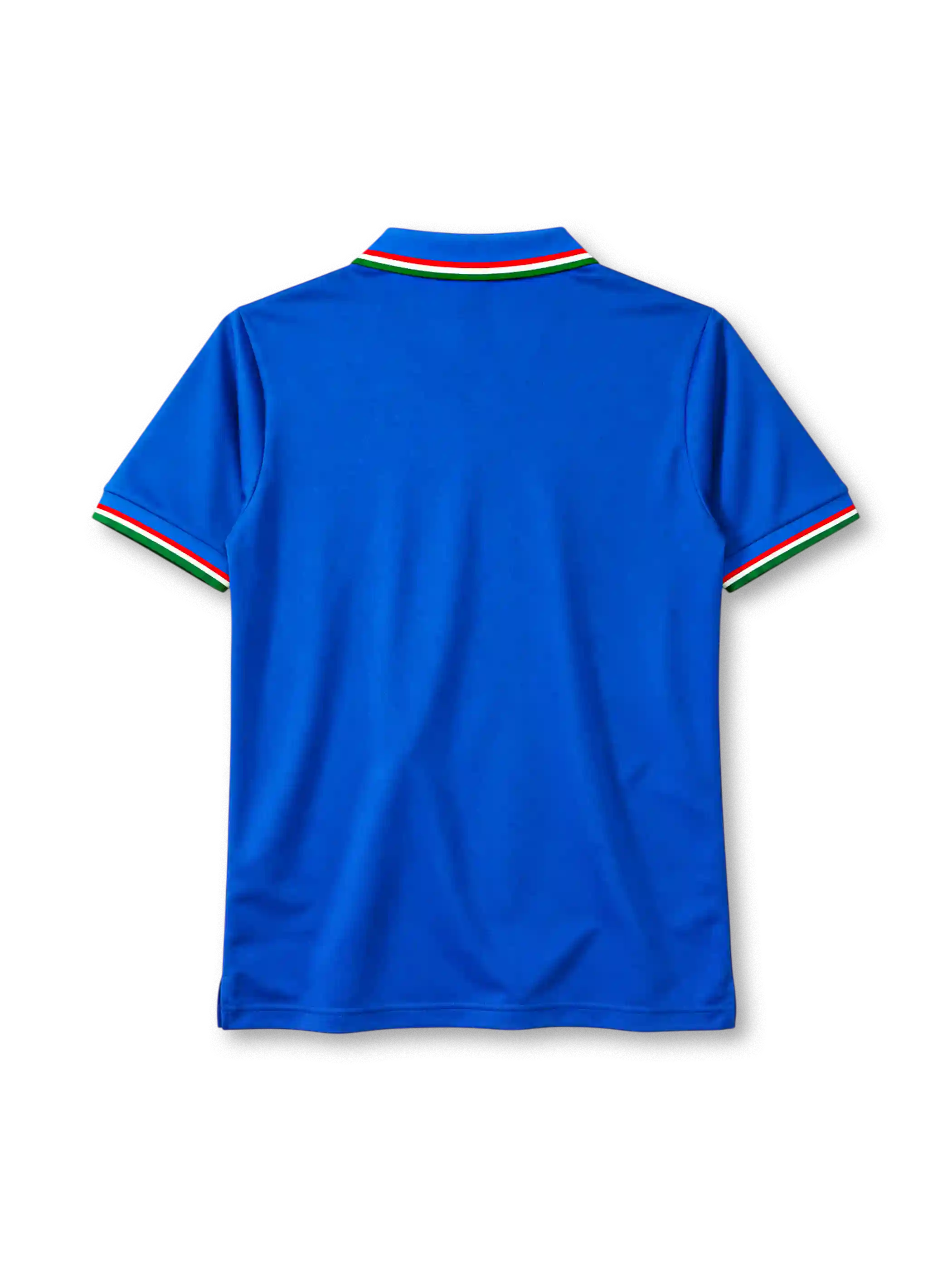 Italy 1982 home jersey in blue with tricolor trim and Italia shield crest