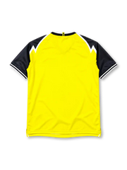 Borussia Dortmund 1995-96 home jersey in yellow with Die Continentale sponsor and zigzag shoulders
