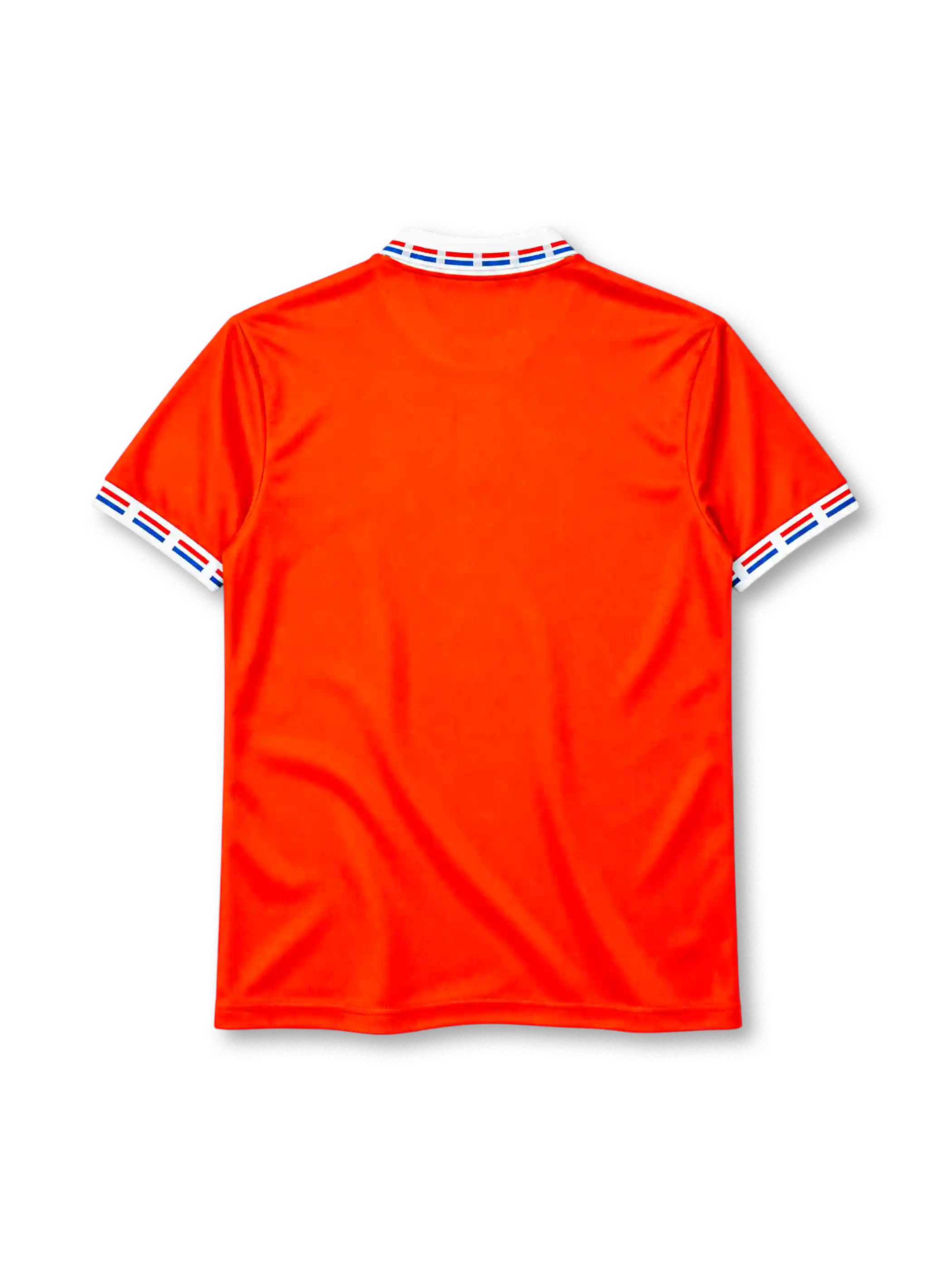 Netherlands 1996 home jersey in orange with tonal print and KNVB lion crest