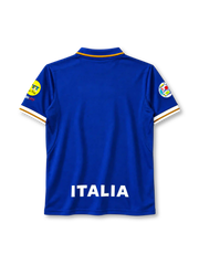 Italy 1996 home jersey in blue with gold trim and FIGC crest