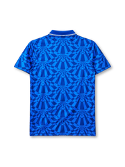Napoli 1991-93 home jersey in blue with geometric pattern and Voiello sponsor