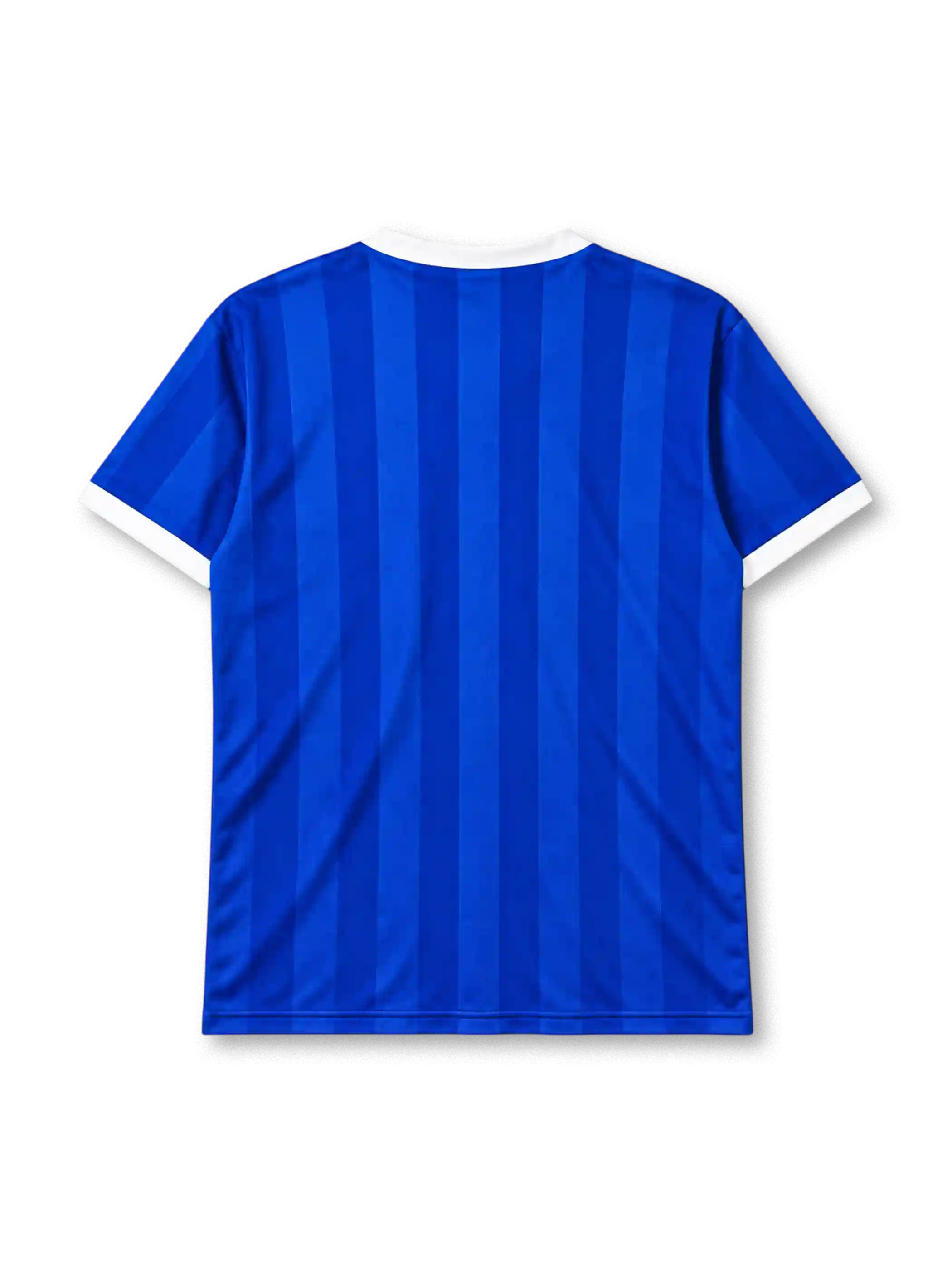 Argentina 1986 away jersey in blue with tonal stripes and AFA federation crest