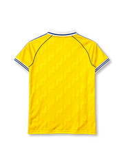 Club America anniversary home jersey in yellow and blue with CA eagle crest