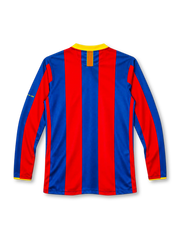 FC Barcelona 2010-11 long-sleeve home jersey with UNICEF sponsor and yellow collar trim