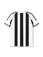 Newcastle United 2005-06 home jersey in black and white stripes with Northern Rock sponsor