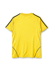 Spain 2008 away jersey in yellow with navy trim and Spanish federation crest
