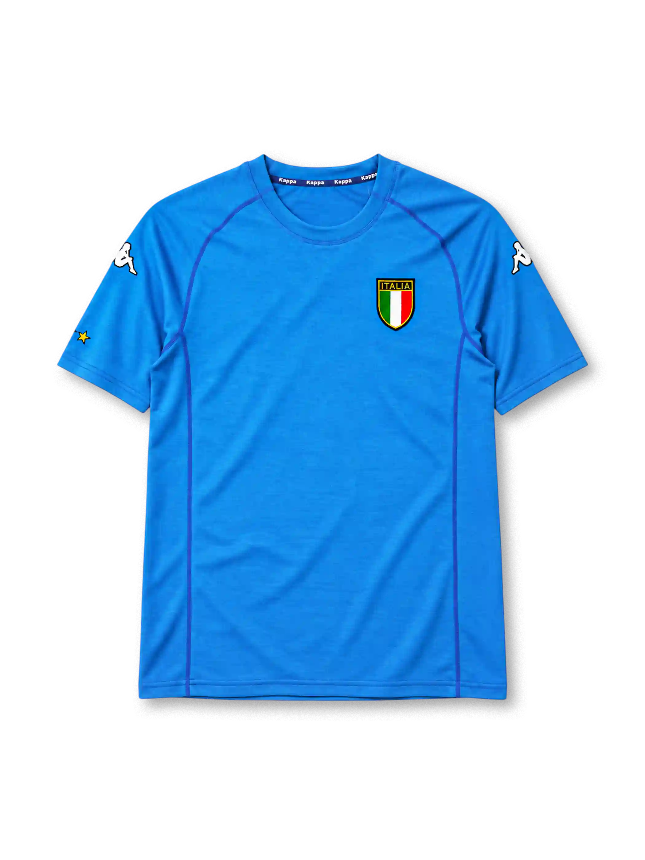 Italy 2000 home jersey in blue with Italia shield crest