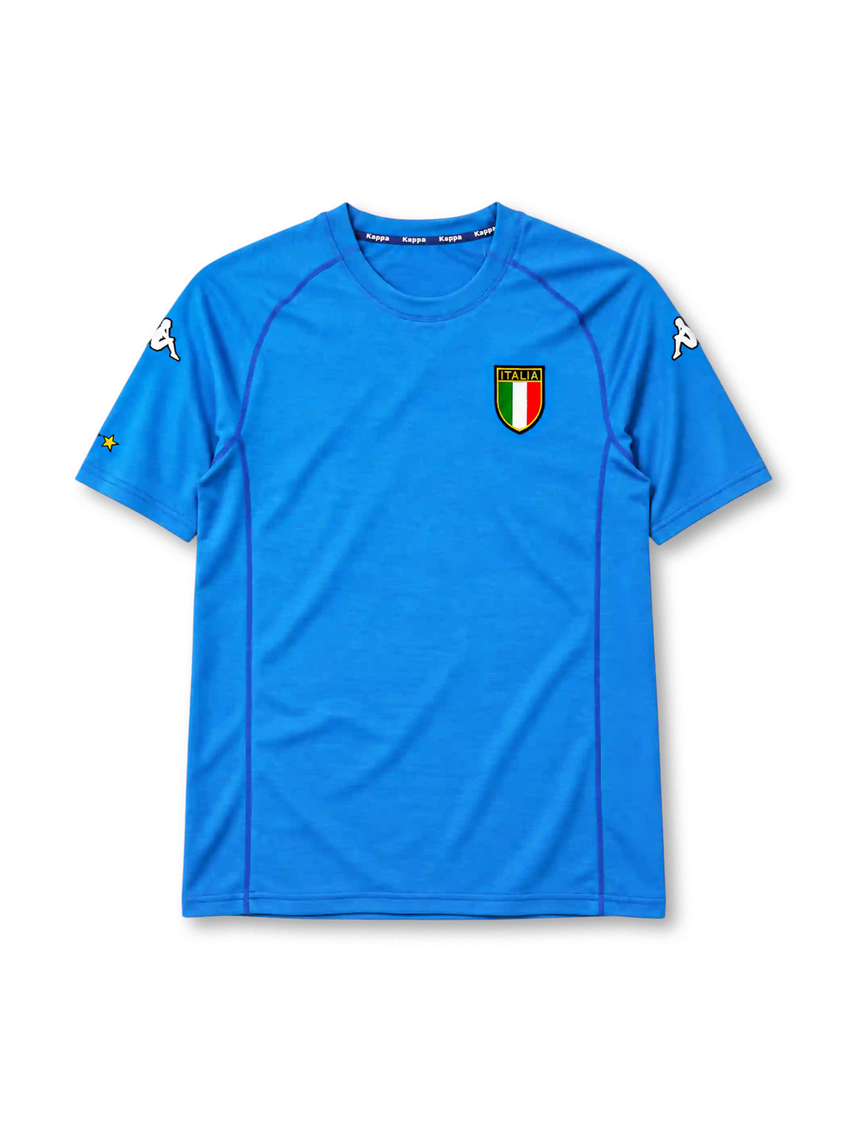 Italy 2000 home jersey in blue with Italia shield crest