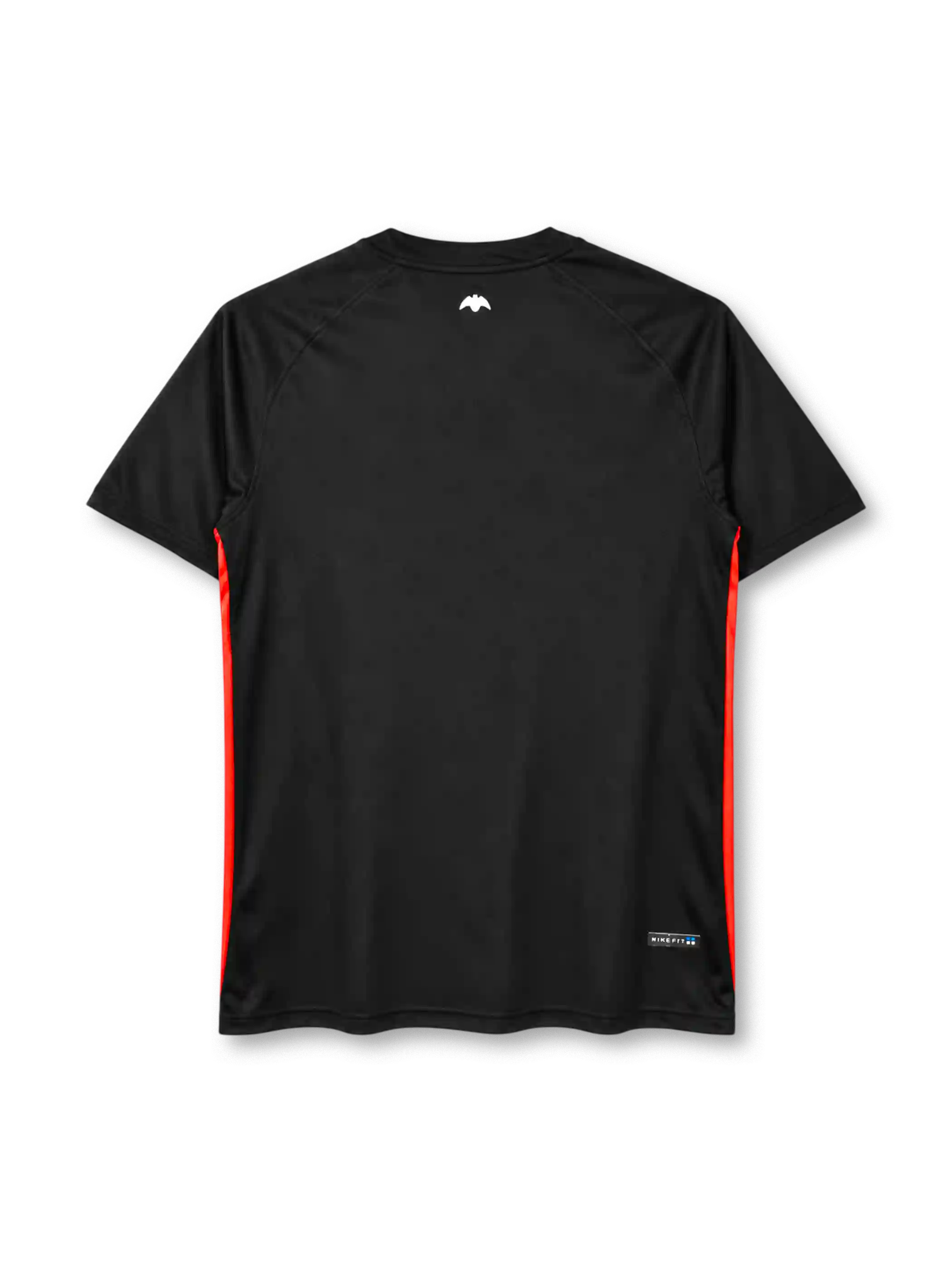 Valencia CF 2006-07 away jersey in black with Toyota sponsor and orange side panels