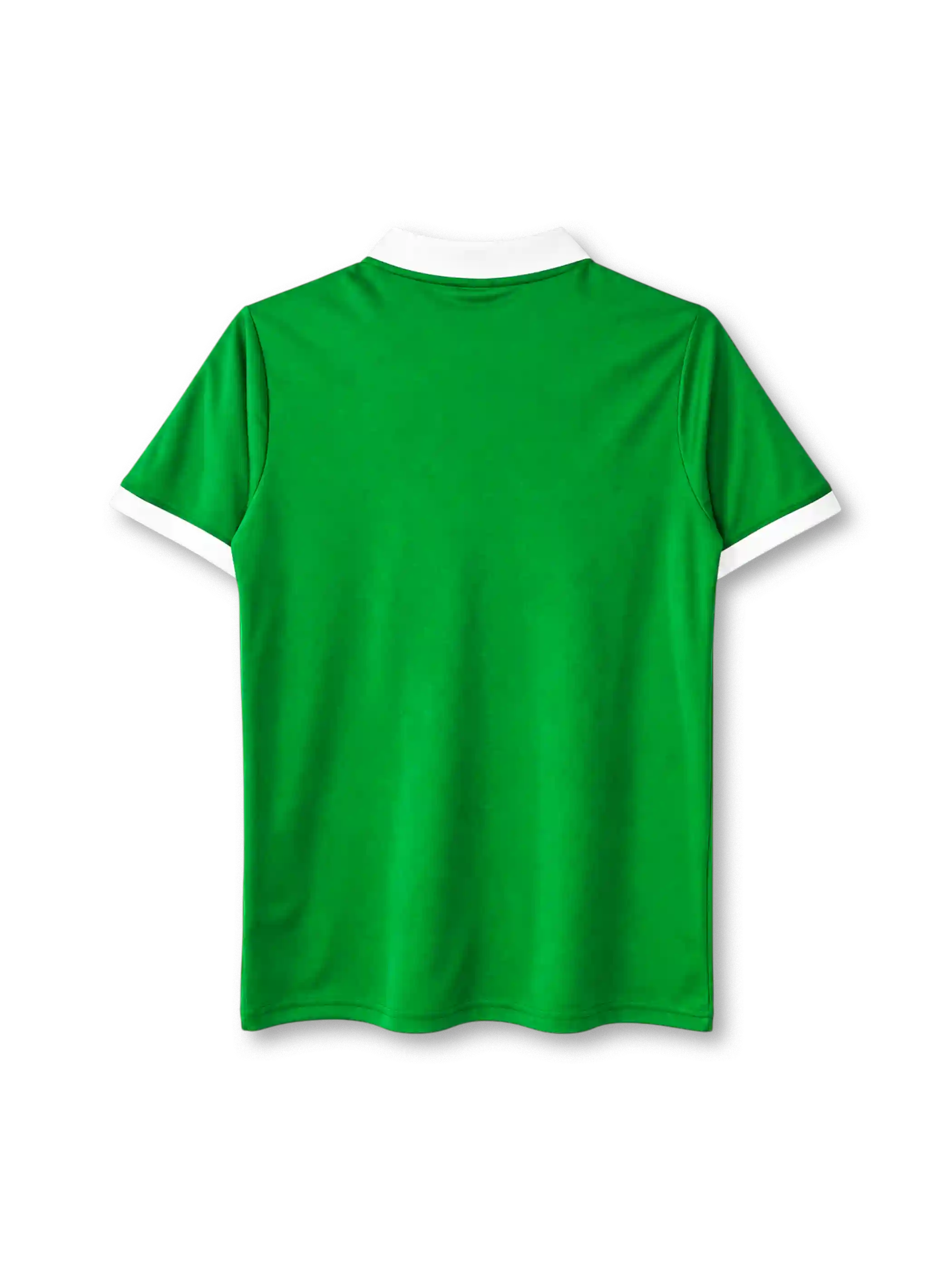 Mexico 1986 home jersey in green with white collar and FMF federation crest