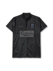 Liverpool 1995-96 special edition jersey in all black with tonal Carlsberg logo