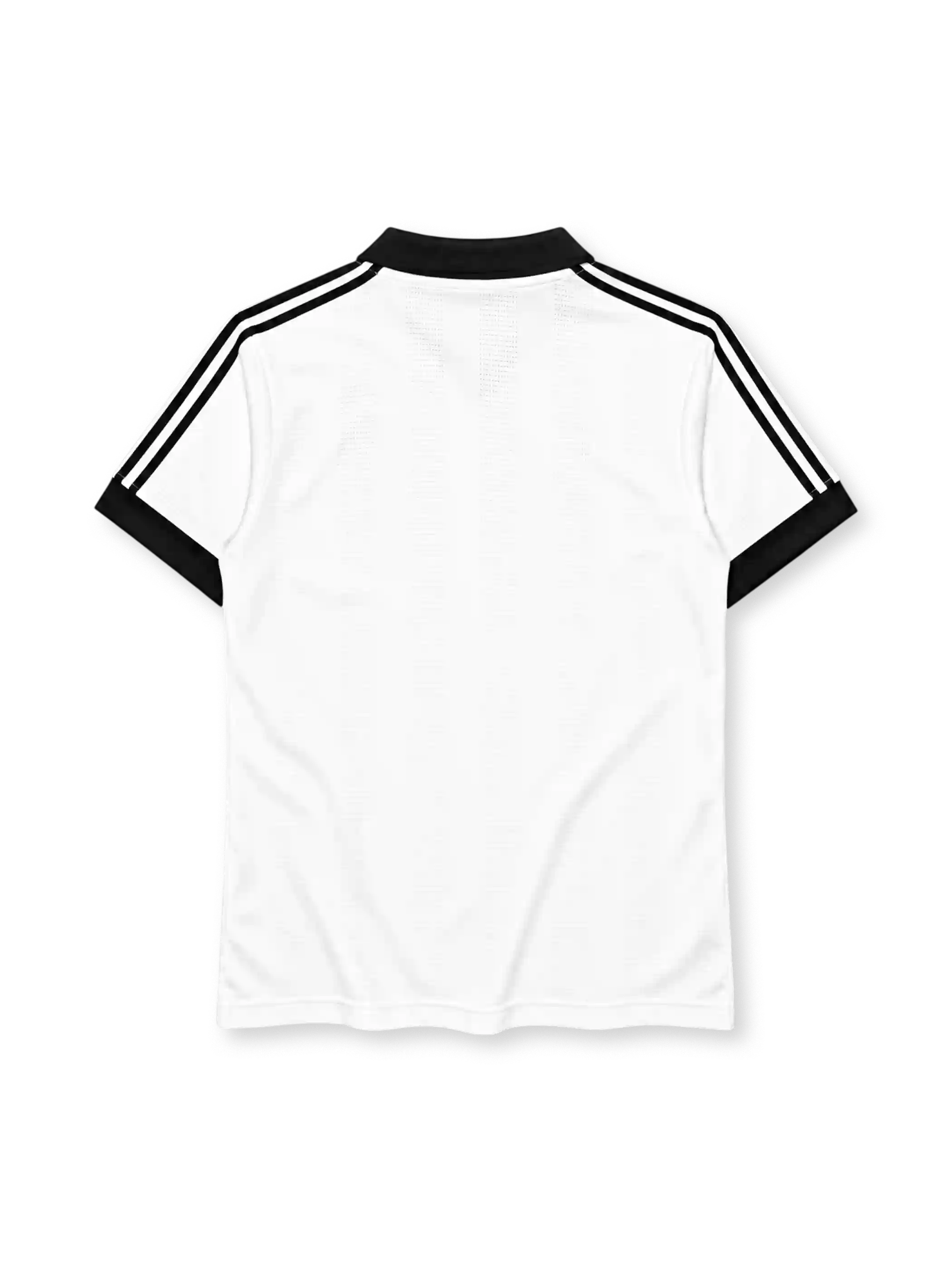 West Germany 1988-89 home jersey in white with black red and gold chevron graphic