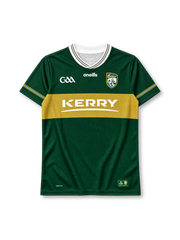 Kerry GAA home jersey in green with gold chest band and Ciarrai crest