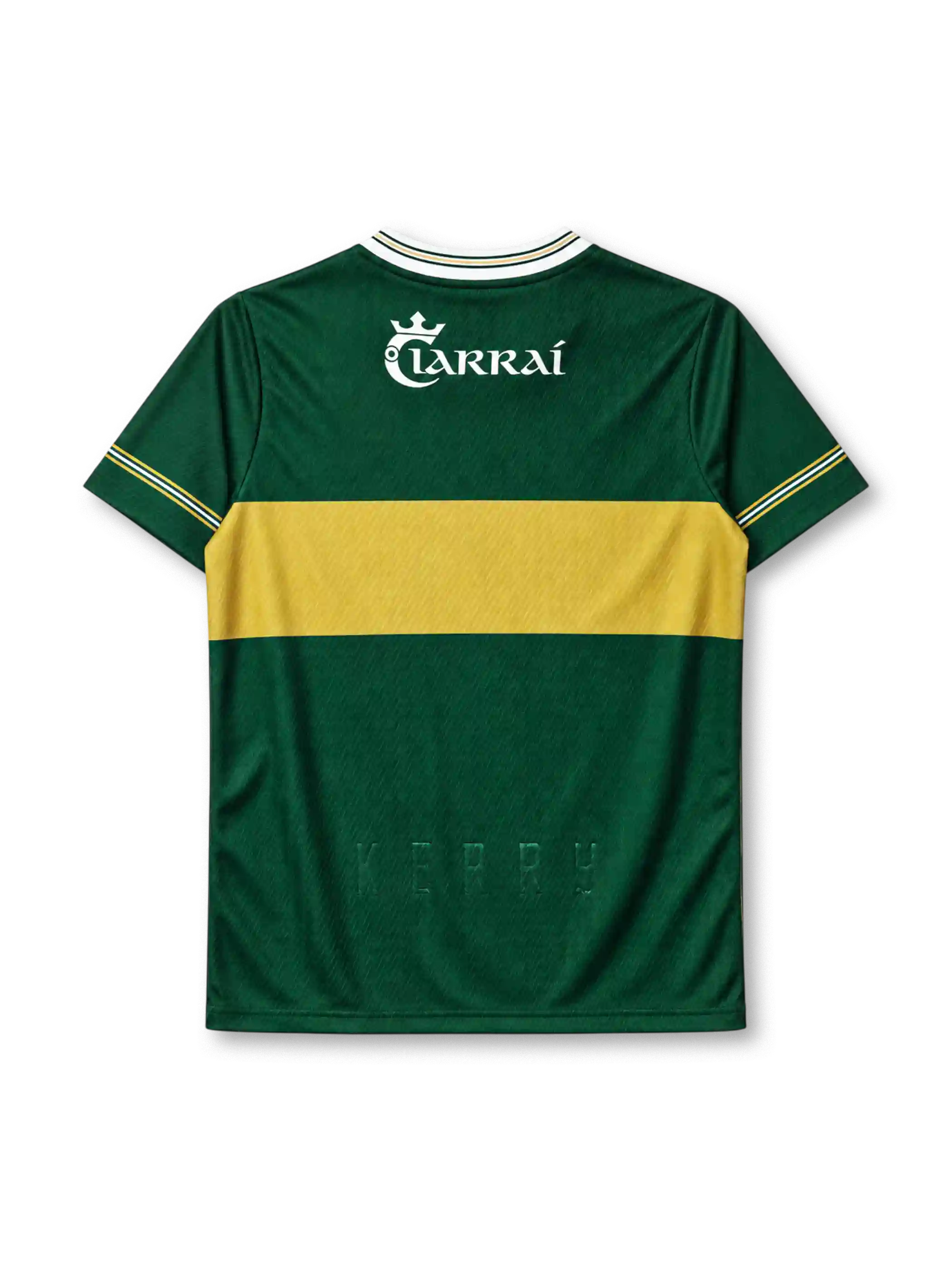 Kerry GAA home jersey in green with gold chest band and Ciarrai crest