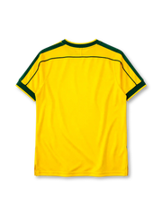 Brazil 1998 home jersey in yellow with green trim and CBF crest