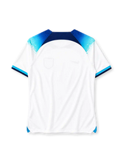 England 2022 home jersey in white with blue gradient shoulders and Three Lions crest