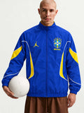 Brazil 2026 Jordan Anthem Track Jacket Blue Yellow