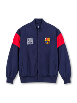 FC Barcelona 1899 Retro Baseball Jacket Navy Red