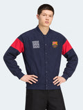FC Barcelona 1899 Retro Baseball Jacket Navy Red