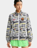FC Barcelona Nike-Style Graffiti Track Jacket White
