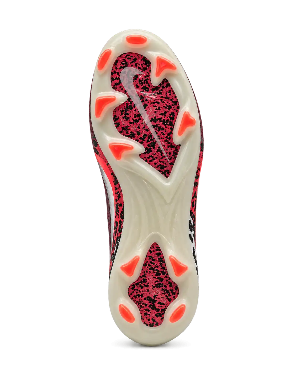Burgundy Nike Mercurial-style FG soccer cleats with metallic silver Swoosh, black and red Safari-inspired heel graphics, cream outsole, and red stud accents.