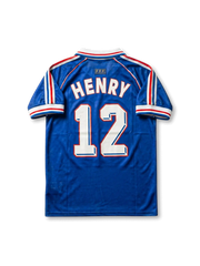 France 1998 World Cup Home Shirt #12 Henry