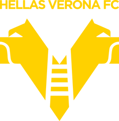 Yellow and blue, defined by Verona. Hellas Verona｜Heritage Collection logo