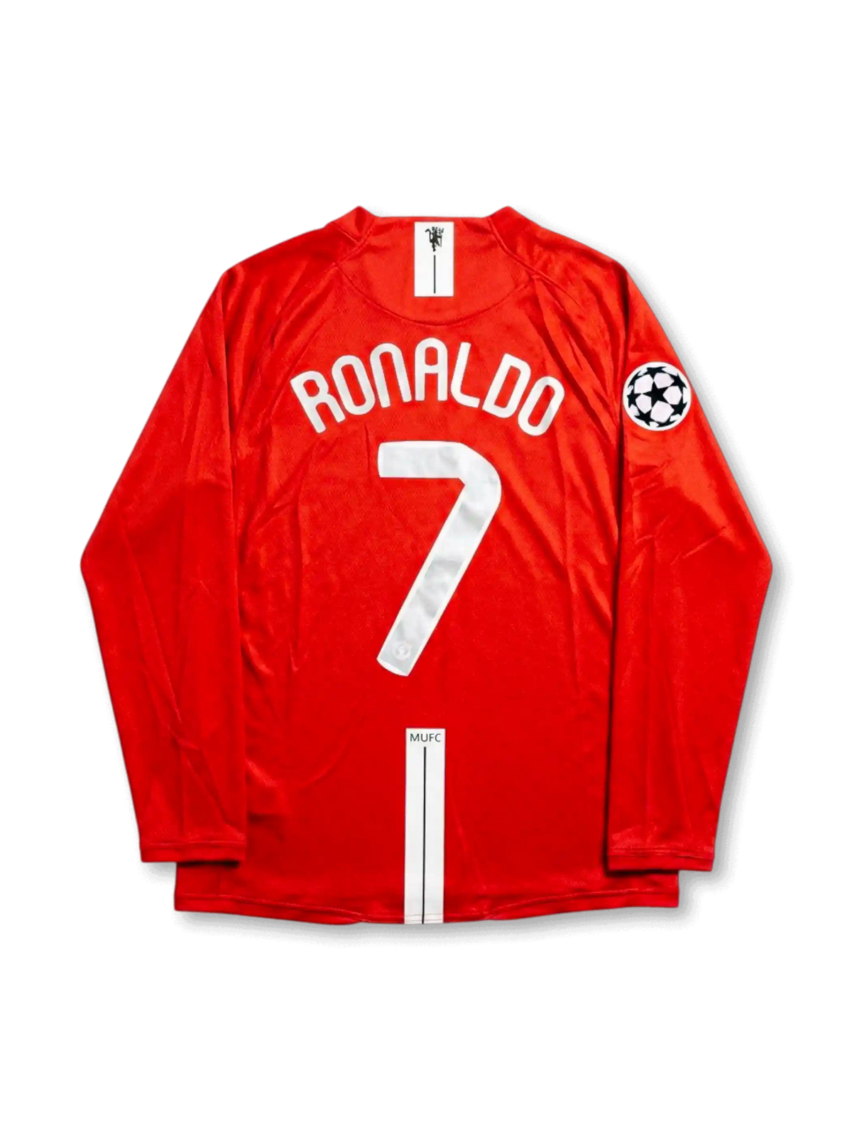 Manchester United 2008 Champions League Final Home Long Sleeve Shirt #7 Ronaldo