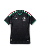 Mexico National Team Second Away Jersey Authentic (Player Issue) — Black Aztec Jacquard 2026 World Cup