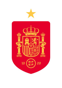 La Roja, champions of Europe and the world. Spain National Team｜La Roja Collection logo